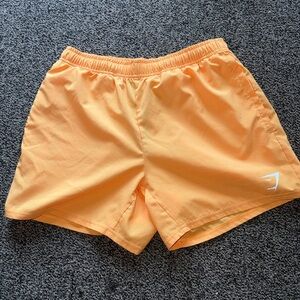 Gymshark 5” Inseam Orange Shorts